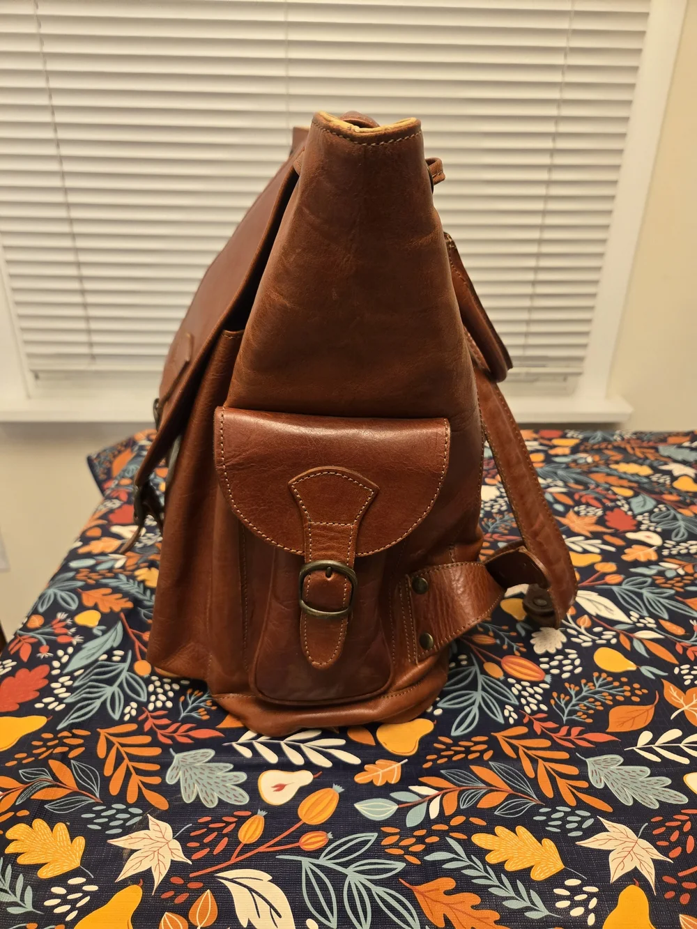 Firenze Italian Leather Backpack